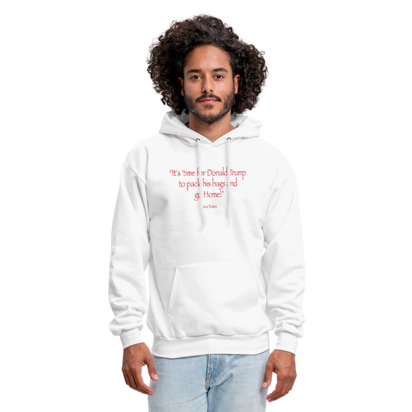 "Pack Your Bags..." Men's Hoodie - white