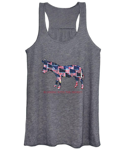 Running with the Dems - Women's Tank Top - DONKEY ON BOARD