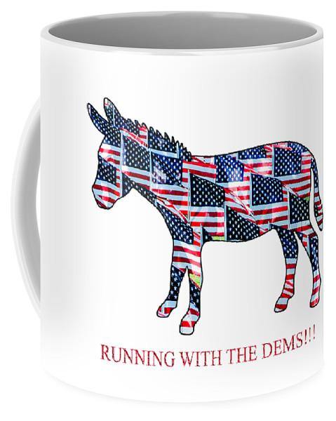 Running with the Dems - Mug - DONKEY ON BOARD