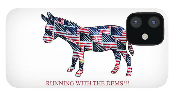 Running with the Dems - Phone Case - DONKEY ON BOARD