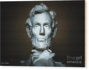 Statue of Abraham Lincoln #2 - Wood Print
