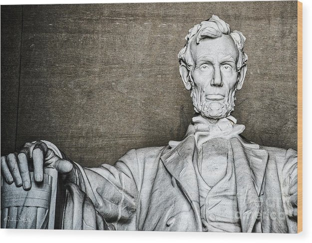 Statue of Abraham Lincoln #6 - Wood Print