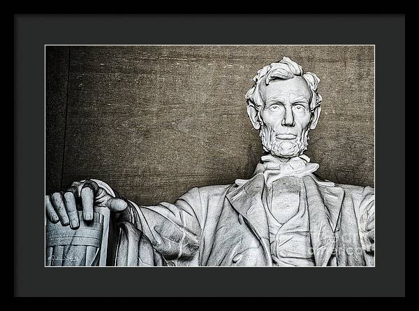 Statue of Abraham Lincoln #6 - Framed Print