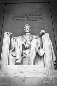 Statue Of Abraham Lincoln #9 - Art Print