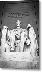 Statue Of Abraham Lincoln #9 - Metal Print