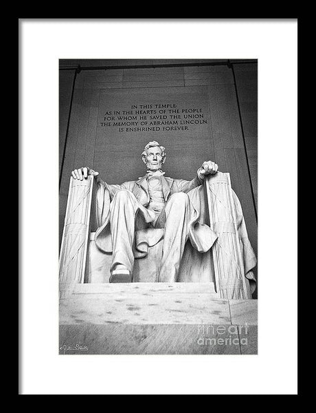 Statue Of Abraham Lincoln #9 - Framed Print