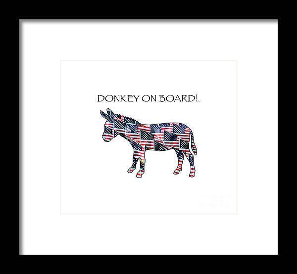 Donkey on Borad - Framed Print - DONKEY ON BOARD
