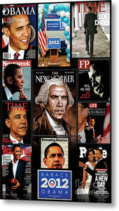 President Obama Tribute Collage - Metal Print