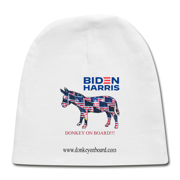 Biden/Harris Beanie with Donkey!!! - white
