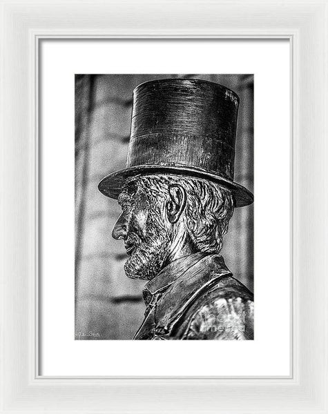 Statue Of Abraham Lincoln #4  - Framed Print