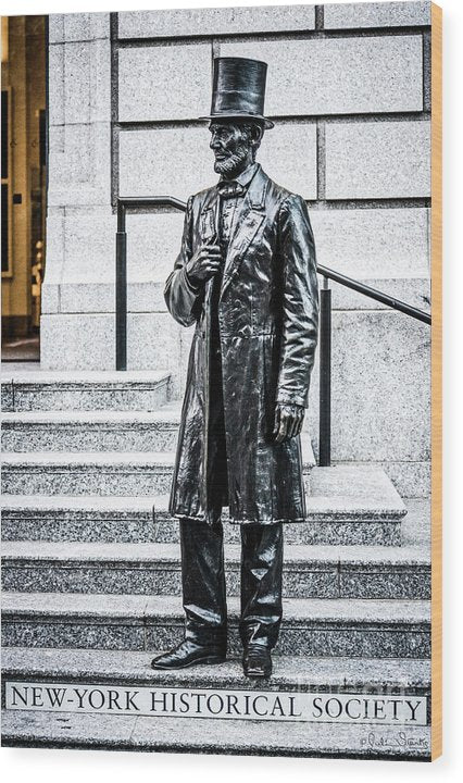 Statue Of Abraham Lincoln #6 - Wood Print