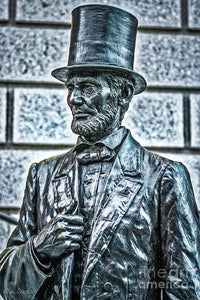 Statue Of Abraham Lincoln #7 - Art Print