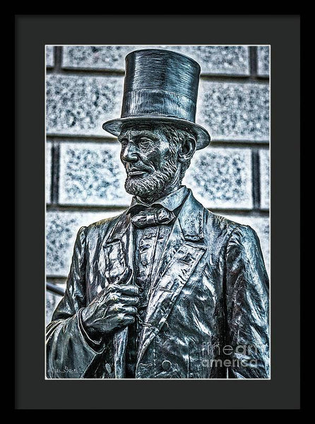Statue Of Abraham Lincoln #7 - Framed Print