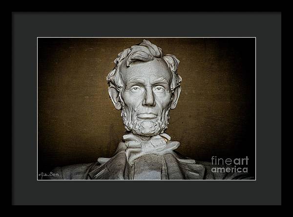 Statue Of Abraham Lincoln - Lincoln Memorial #7 - Framed Print