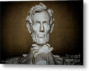 Statue Of Abraham Lincoln - Lincoln Memorial #7 - Metal Print