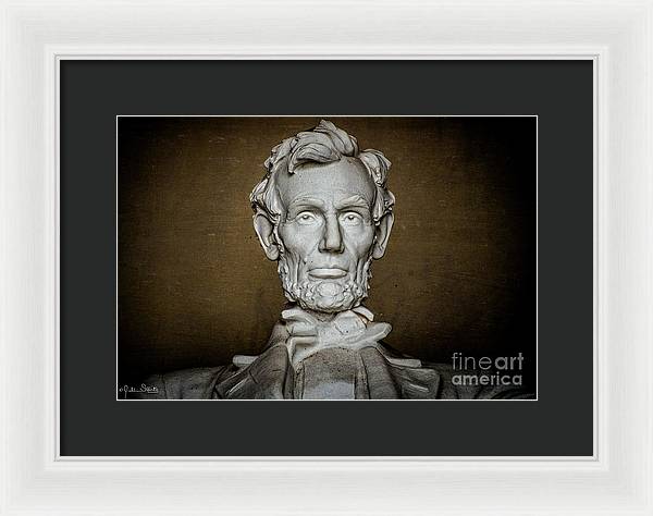 Statue Of Abraham Lincoln - Lincoln Memorial #7 - Framed Print