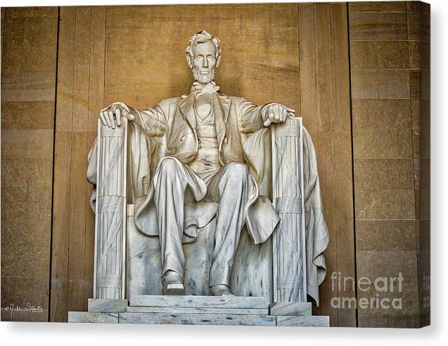 Statue Of Abraham Lincoln - Lincoln Memorial #8 - Canvas Print