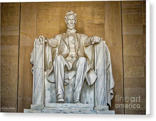 Statue Of Abraham Lincoln - Lincoln Memorial #8 - Canvas Print