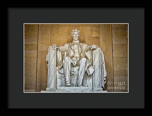 Statue Of Abraham Lincoln - Lincoln Memorial #8 - Framed Print