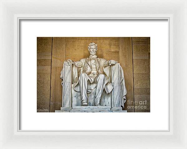 Statue Of Abraham Lincoln - Lincoln Memorial #8 - Framed Print