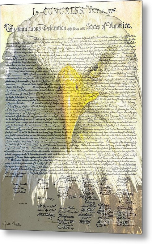 The Declaration of Independence #2 - Metal Print