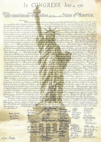 The Declaration of Independence #3 - Art Print