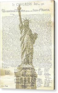 The Declaration of Independence #3 - Acrylic Print