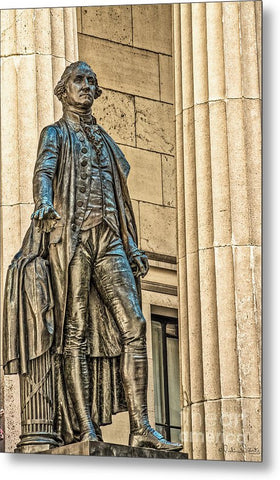 Washington Statue - Federal Hall  #1 - Metal Print